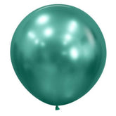 Large 60cm Metallic Aurora Green Balloons